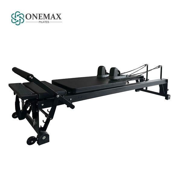 ONEMAX REFORMER ALUMINIUM ALLOY PILATES EQUIPMENTS Mid FOOT BLACK Fitness Yoga Pilates Equipment