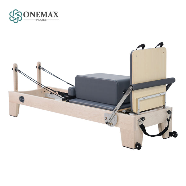 ONEMAX Reformer Professional Australian Style Wooden Pilates Reformer for Pilates Studio Pilates Equipment