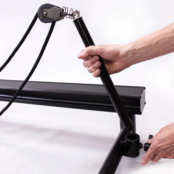 Onemax Aluminium Alloy Pilates Reformer Low Foot Gym Fitness Yoga Pilates Equipment With Vertical Stand