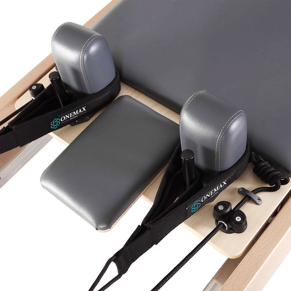 ONEMAX Reformer Professional Wooden Pilates Reformer with Half Trapeze for Pilates Studio Pilates Equipment