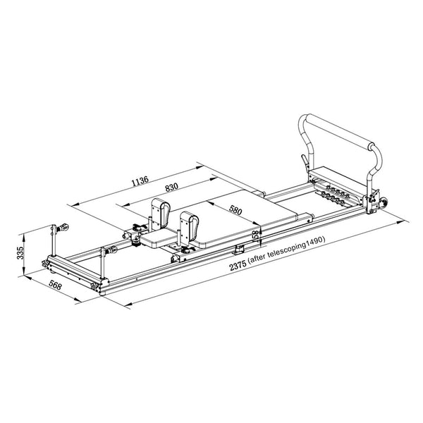 drawable portable reformer designed and priced for use at home