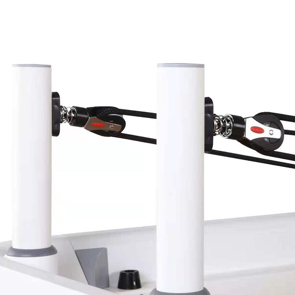 ONEMAX white aluminium reformer alle gro 2 pilates reformer white