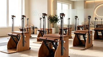 Upgrade Your Pilates Space: ONEMAX REFORMER Solid Walnut Pilates Chair — Luxury Wood Craft for Home & Studio