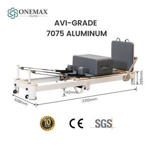 Foldable Aluminum Pilates Reformer | Space-Saving Pilates Machine for Home & Small Studio