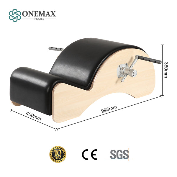 ONEMAX wooden Pilates Spine Corrector Barrel Home Gym Fitness Portable Workout Equipment Yoga