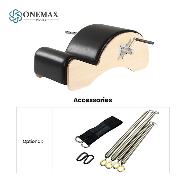 ONEMAX wooden Pilates Spine Corrector Barrel Home Gym Fitness Portable Workout Equipment Yoga