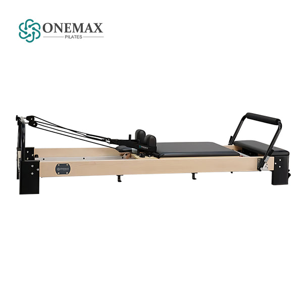 ONEMAX Anti-rot Wood Pilates Reformer Aluminum Foot For Professional Pilates Studio