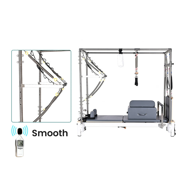 ONEMAX REFORMER Pilates Reformer with Tower Aluminum Alloy Cadillac Trapeze Table for Studio & Home