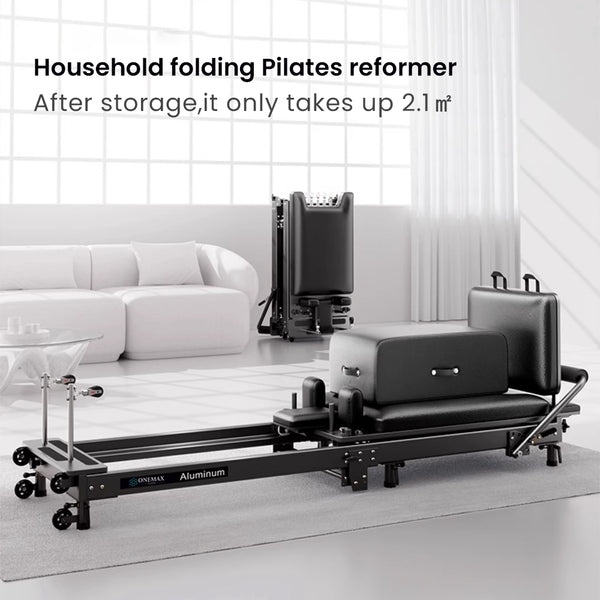 ONEMAX Home use portable aluminum folding pilates reformer foldable reformer pilates machine