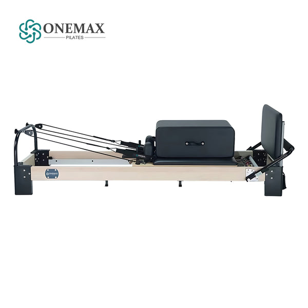 ONEMAX Anti-rot Wood Pilates Reformer Aluminum Foot For Professional Pilates Studio