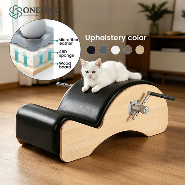 ONEMAX wooden Pilates Spine Corrector Barrel Home Gym Fitness Portable Workout Equipment Yoga