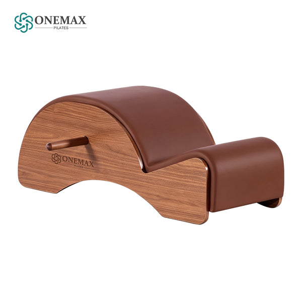 ONEMAX REFORMER Pilates Spine Corrector Walnut Wood Pilates Arc Barrel for Studio & Home