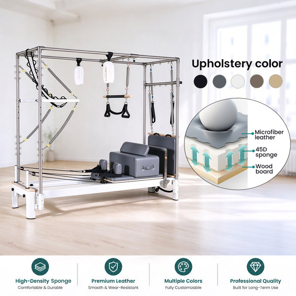 ONEMAX REFORMER Pilates Reformer with Tower Aluminum Alloy Cadillac Trapeze Table for Studio & Home