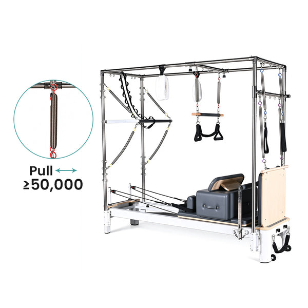 ONEMAX REFORMER Pilates Reformer with Tower Aluminum Alloy Cadillac Trapeze Table for Studio & Home