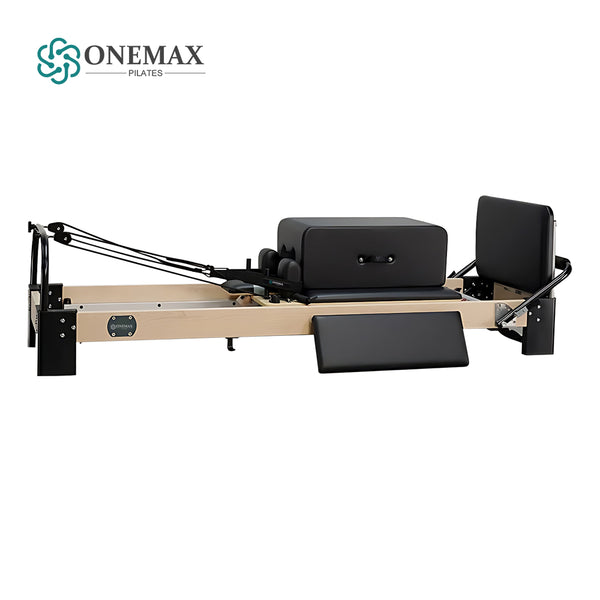 ONEMAX Anti-rot Wood Pilates Reformer Aluminum Foot For Professional Pilates Studio