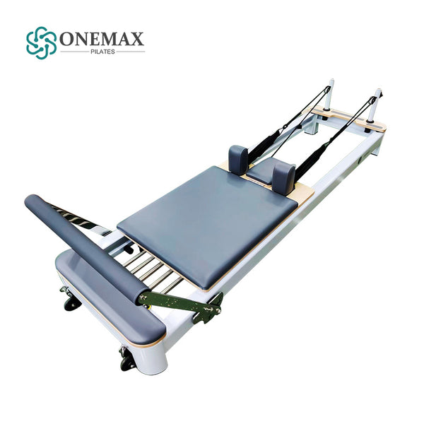 2023 ONEMAX new pilates reformer white aluminium machine