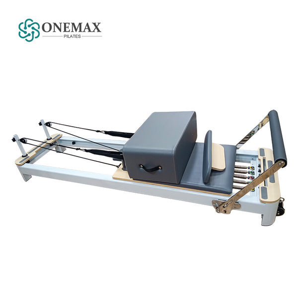 2023 ONEMAX new pilates reformer white aluminium machine